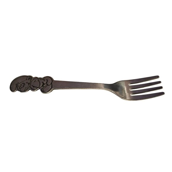 Smurf Stainless Steel Child Fork Peyo Danara Vintage Stainless Steel Taiwan - Picture 1 of 7